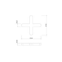 Espaçador Cruzeta Plástico Tramontina 5 Mm (saco Com 100 Un.) - 3