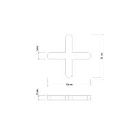 Espaçador Cruzeta Plástico Tramontina 5 Mm (saco Com 100 Un.) - 4