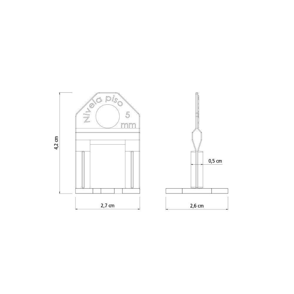 Base Espaçadora Plástica Tramontina Estreita Eco 5 Mm (saco Com 100 Un.) - 4
