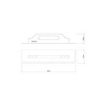 Desempenadeira Metálica De Base Lisa Tramontina Para Drywall Com Dentes Com Cabo De Madeira - 2