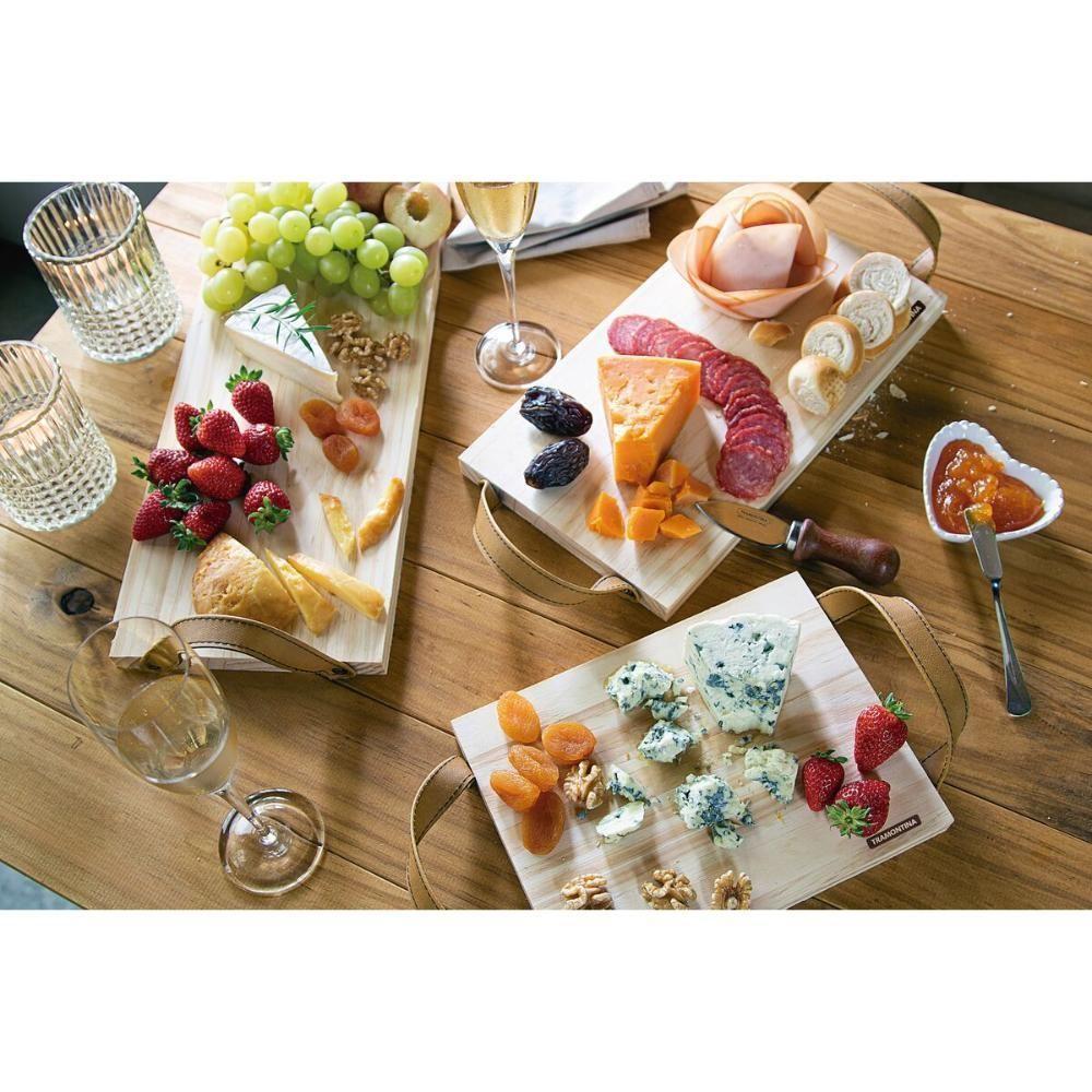 Tábua De Apoio Tramontina Em Madeira Maciça Com Acabamento Natural 45x19 Cm - 2