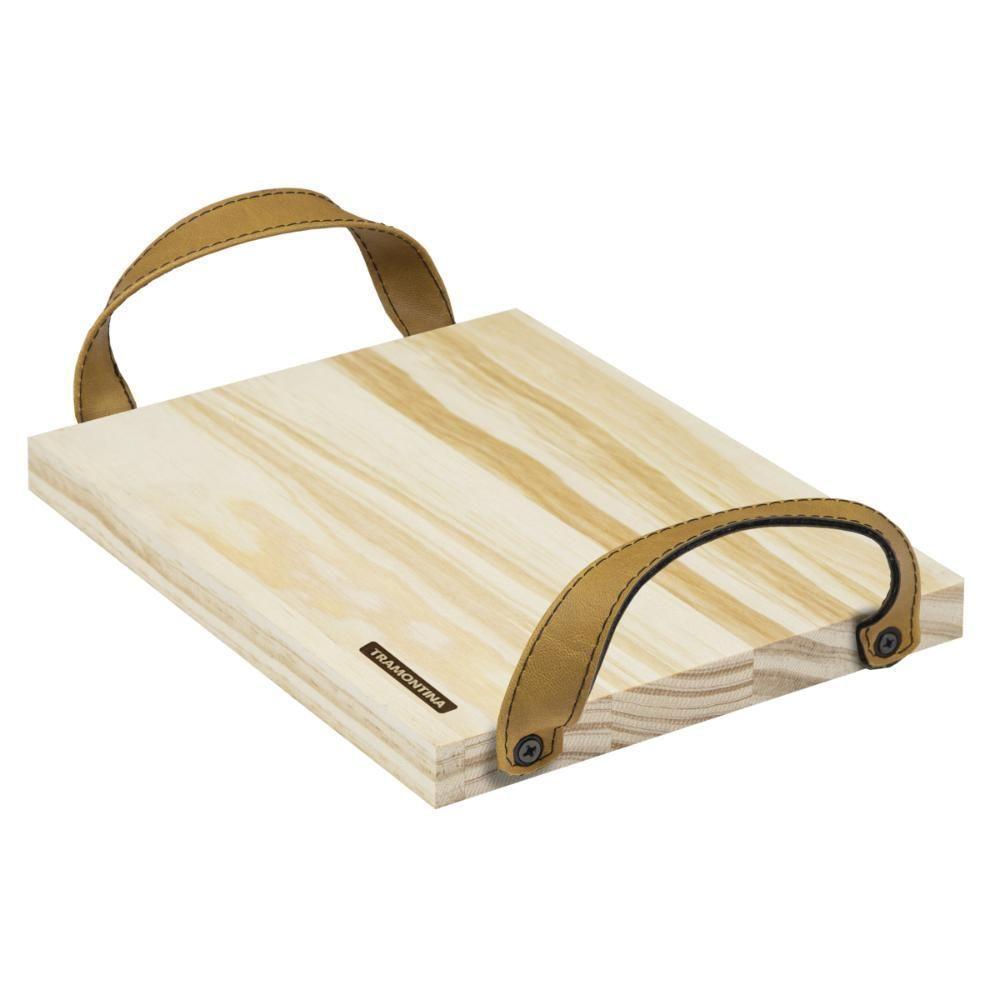 Tábua De Apoio Tramontina Em Madeira Maciça Com Acabamento Natural 25x19 Cm - 1