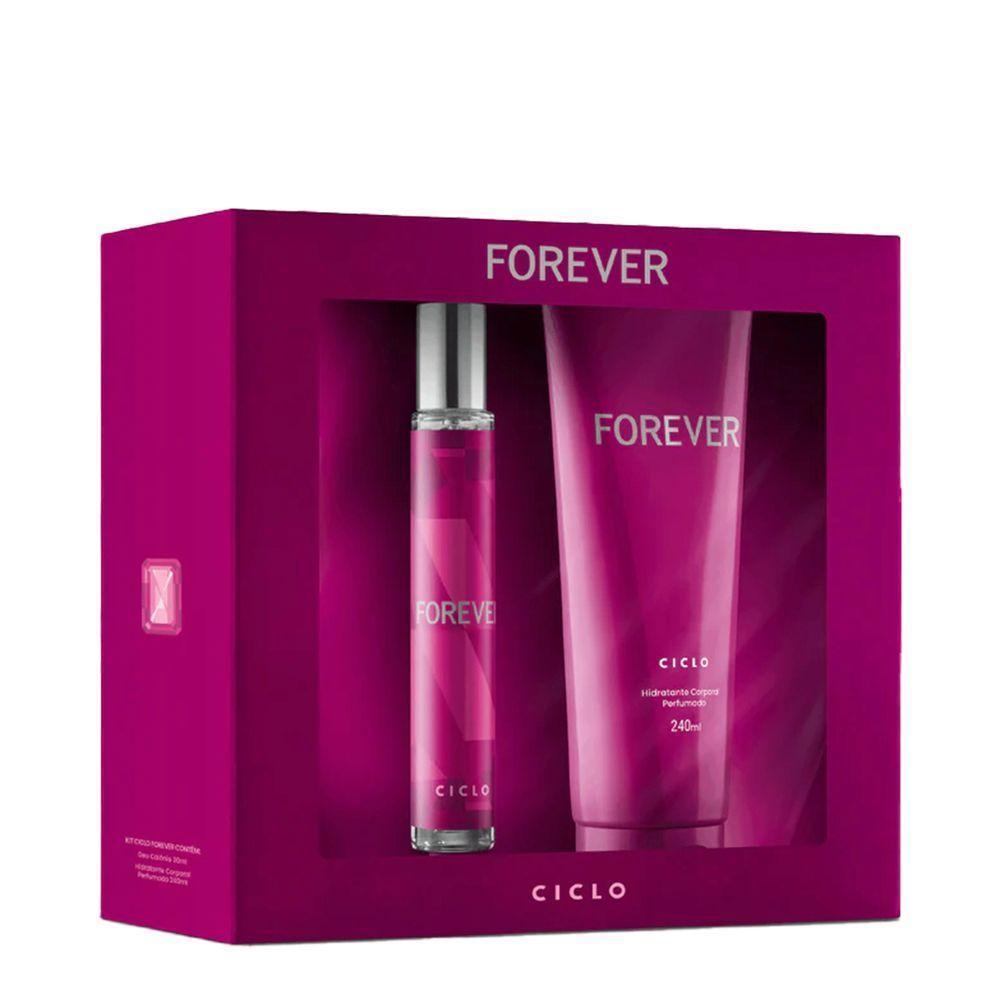 Kit Ciclo Forever Feminino - Deo Colônia 30ml + Loção Hidratante 240ml - 1