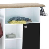 Tábua De Passar Roupa Com Balcão Vitória Branco-preto 107 Cm - Pallazio - 2