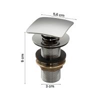 Kit Cuba Dalla Preta Com Valvula Click Inox Black - 2