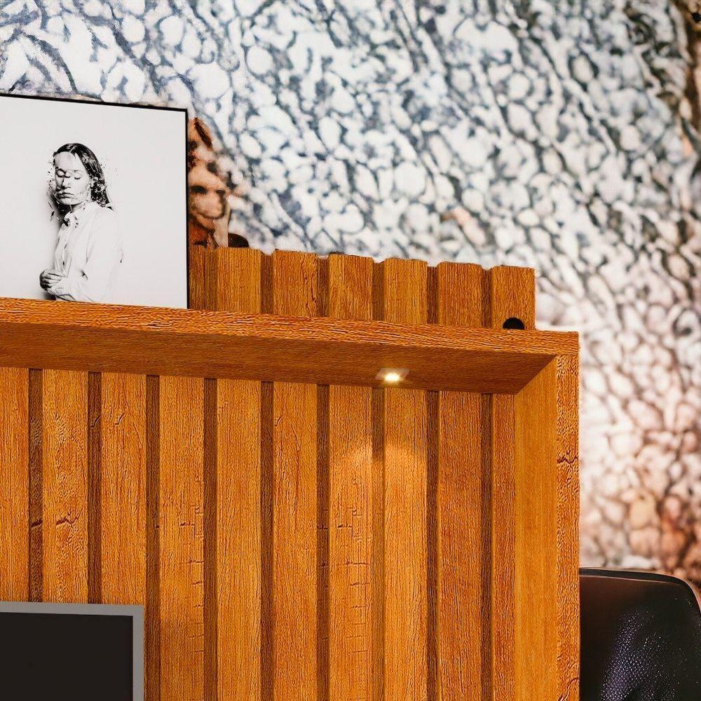 Estante Home Tvs 60 4 Portas Absoluto Naturalle Ripado Carmolar - 4