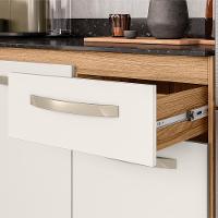 Balcão De Cozinha Fit Com 3 Portas E 1 Gaveta Freijo-off White Freijo-off White - 3