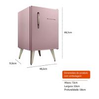 Frigobar Brastemp Retrô 76L Rosa 110V BRA08HOANA