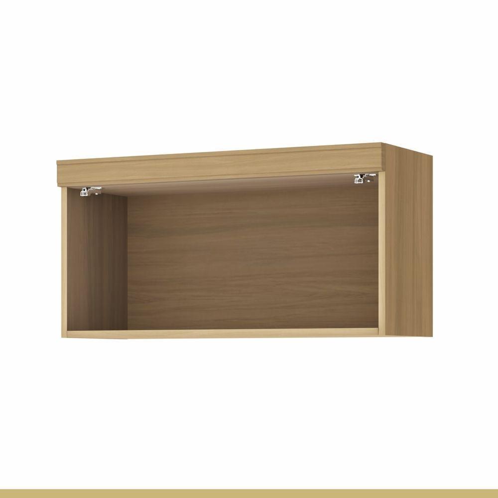 Armário 1 Porta Basculante Marquesa 80cm 100% Mdf Nature-verde. - 3