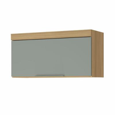 Armário 1 Porta Basculante Marquesa 80cm 100% Mdf Nature-verde.