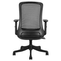 Cadeira Giratória Nr-17 Boston Rivatti Tela Mesh Preta Base Rodizio Nylon