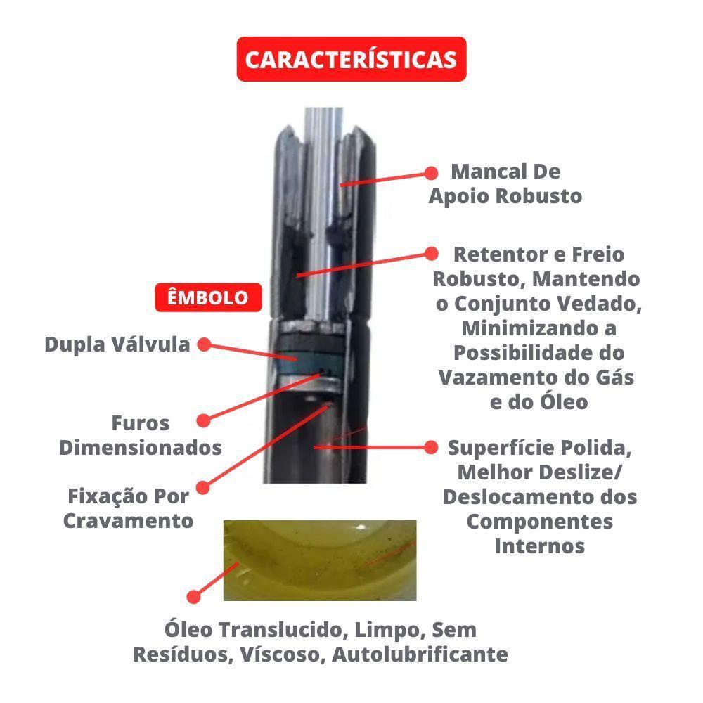 Amortecedor Capota De Fibra De Vidro Uso Geral - 30 Cm - 4