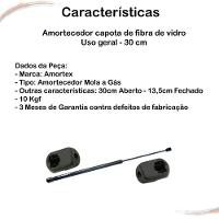 Amortecedor Capota De Fibra De Vidro Uso Geral - 30 Cm - 5