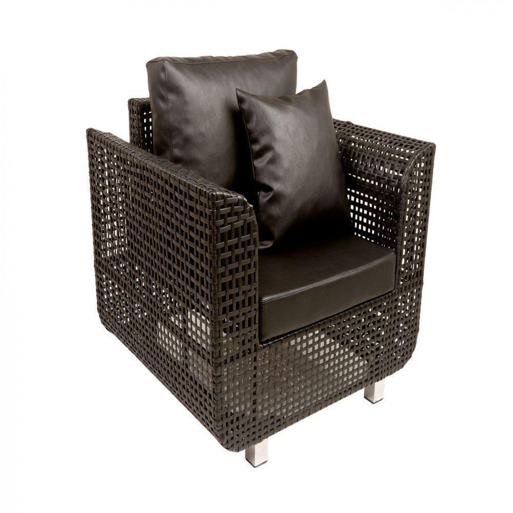 Jogo De Sofá E Poltronas Malibu Com Mesa Em Alumínio Pedra Ferro - 6