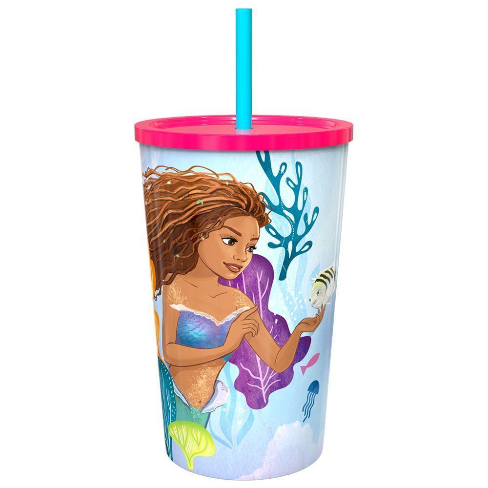 Copo Tampa Rosa A Pequena Sereia - Cinemark - 1