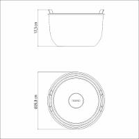 Recipiente Tramontina Cucina Em Aço Inox Com Tampa Plástica Preparar E Servir 24 Cm 5,2 L Tramontina - 2