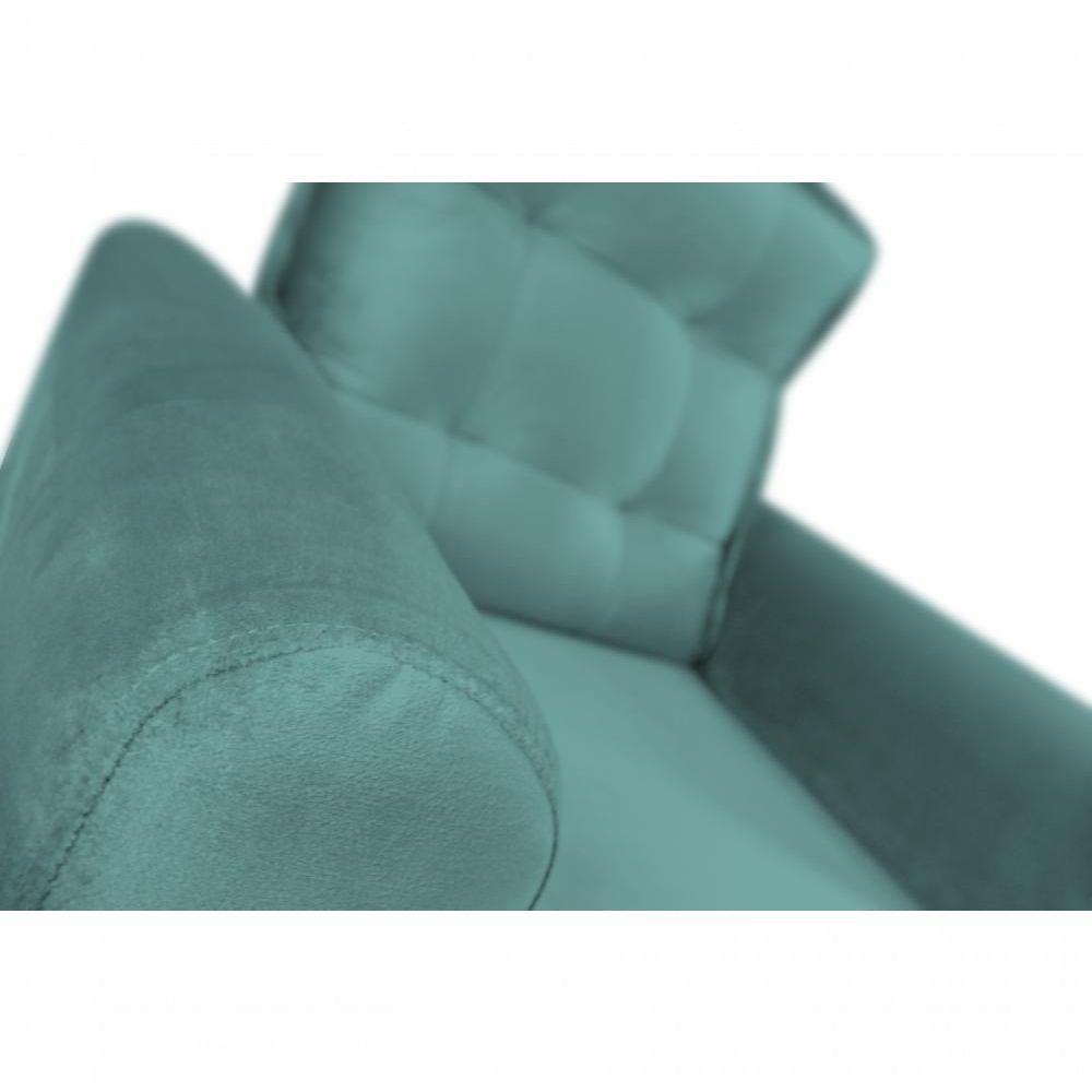 Poltrona Decorativa Para Dakota Veludo Matrix - Verde Agua Verde Agua - 4