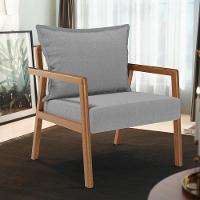 Kit 02 Poltronas Decorativa Para Sala De Estar Alícia B04 Bouclê Cinza