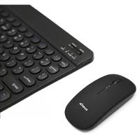 Kit Teclado E Mouse Bluetooth 5.2 Utra Fino  Com Pc, Ipad E Android Preto - 2