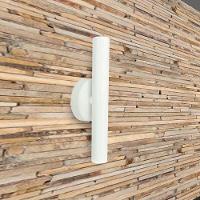 Kit 2 Arandela De Parede Slim Palito - Branco + Led Gu10 - 2