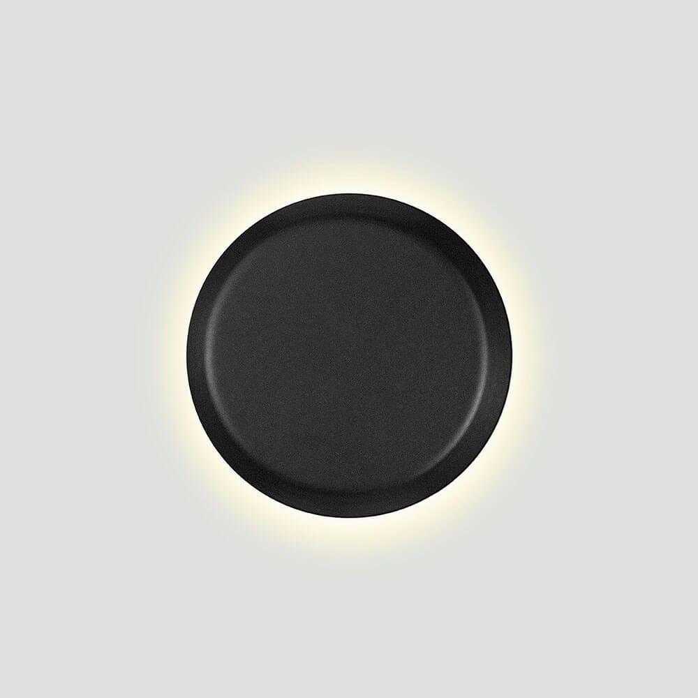 Arandela Parede Lua 14cm Led 5w - Preta - Branco Frio - 7
