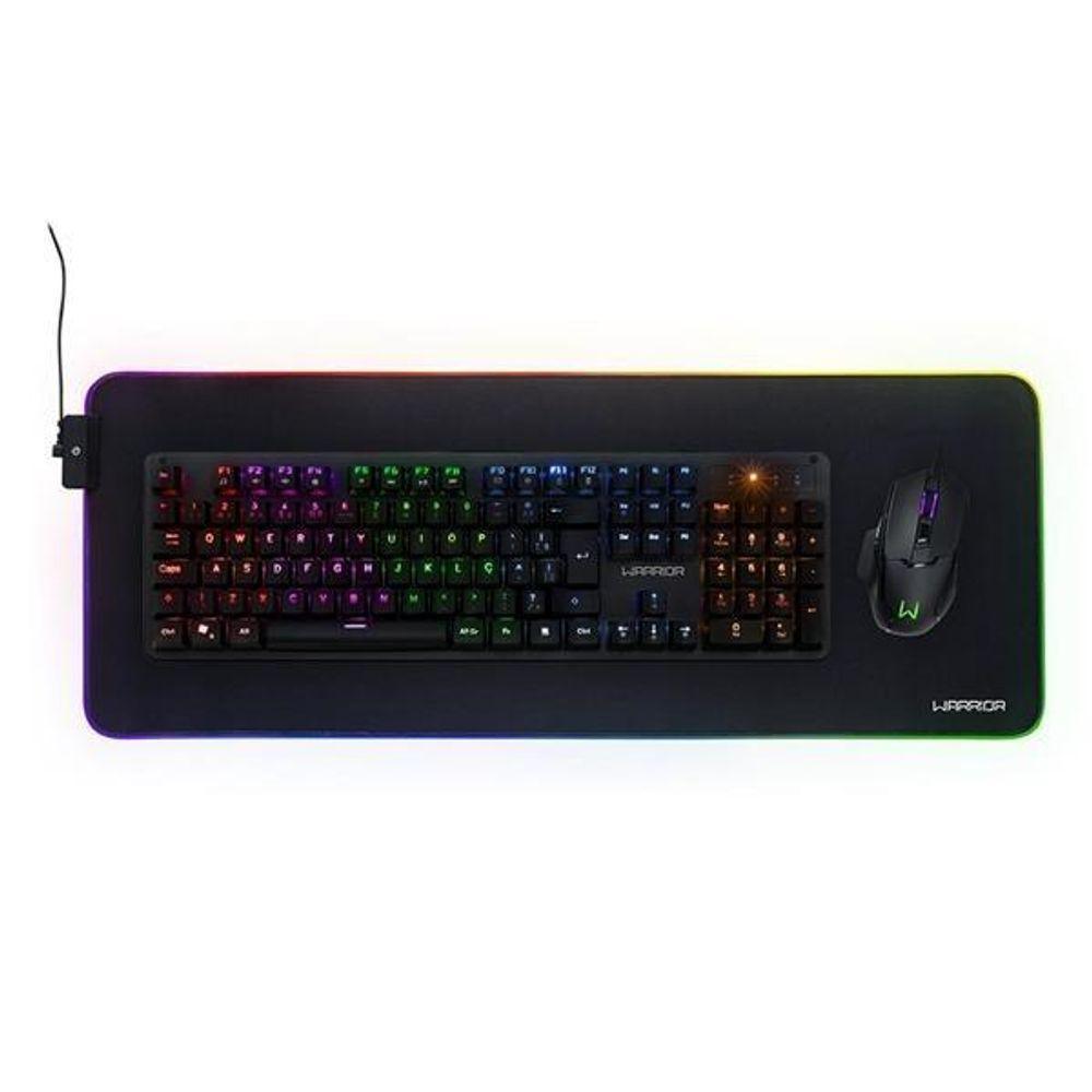 Warrior Cronos Mouse Pad Gamer Flexivel Rgb Xl Multilaser - Ac341 [f083] - 2