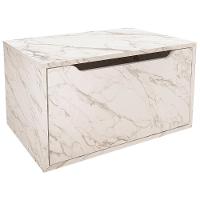 Balcao Gabinete 60 Cm 1 Porta Basculante Bn3646 Marmore Branco Tecno Mobili Marmore Branco - 1