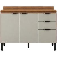 Balcao 3 Pts 2 Gv Com Tampo 120cm 93241 Amendola Nude Prime Tx Demobile Amendola Nude