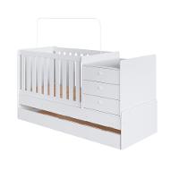 Berço Mini Cama Multifuncional Cama Auxiliar Bb690 Branco Comm Branco - 9