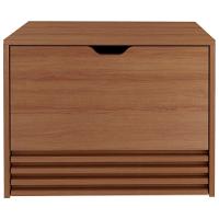 Balcao Gabinete 1 Gaveta Ripada Bn3613 Amendoa Tecno Mobili Amendoa - 1