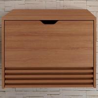 Balcao Gabinete 1 Gaveta Ripada Bn3613 Amendoa Tecno Mobili Amendoa - 6