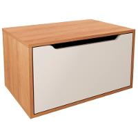 Balcao Gabinete 60 Cm 1 Porta Basculante Bn3646 Amendoa Branco Tecno Mobili Amendoa Branco - 1