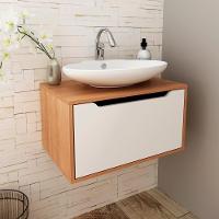 Balcao Gabinete 60 Cm 1 Porta Basculante Bn3646 Amendoa Branco Tecno Mobili Amendoa Branco - 2