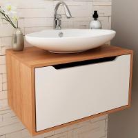 Balcao Gabinete 60 Cm 1 Porta Basculante Bn3646 Amendoa Branco Tecno Mobili Amendoa Branco - 3