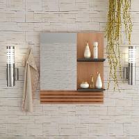 Espelheira Suspensa Para Banheiro Bn3614 Amendoa Marmore Lunar Tecno Mobili Amendoa Marmore Lunar - 3