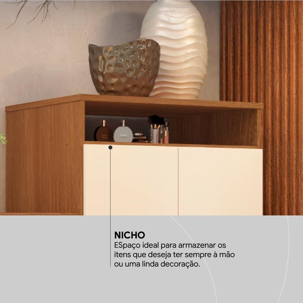 Comoda Sapateira 2 Portas 4 Gavetas 4270 Amendola Off White Demobile Amendola Off White - 4