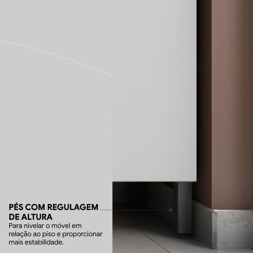 Balcao 2 Portas 80cm 93221 Amendola Nude Prime Tx Demobile Amendola Nude - 7