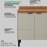 Balcao 2 Portas 80cm 93221 Amendola Nude Prime Tx Demobile Amendola Nude - 3