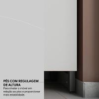 Balcao 2 Portas 80cm 93221 Amendola Nude Prime Tx Demobile Amendola Nude - 7