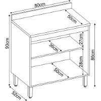 Balcao 2 Portas 80cm 93221 Amendola Nude Prime Tx Demobile Amendola Nude - 10