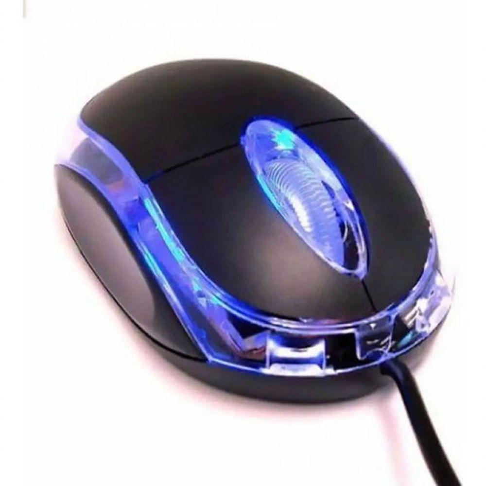 Mouse Usb óptico Luminoso Com Led 1000dpi - Design Ergonômico E Resposta Rápida - 3