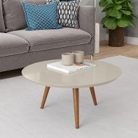 Mesa De Centro Redonda Pés Madeira Luna 670 Off White - 4