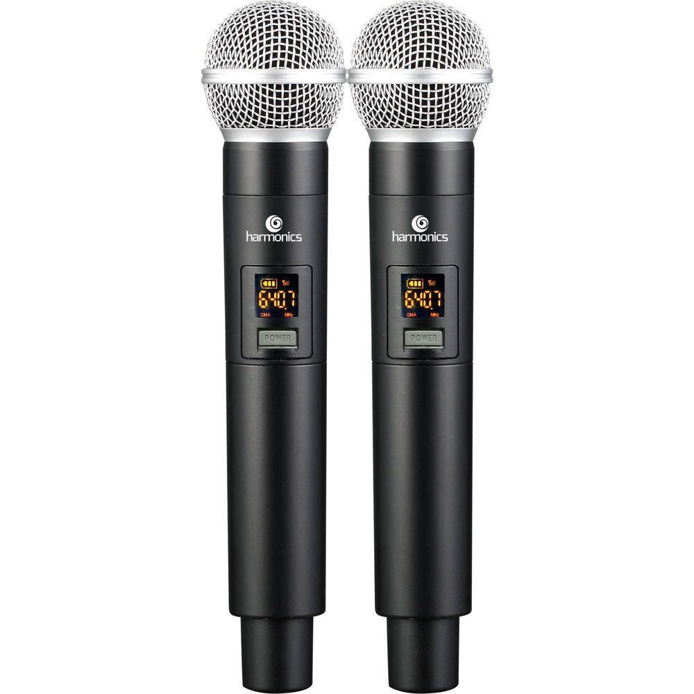 Microfone Sem Fio Harmonics Hsf-200 Duplo - 5
