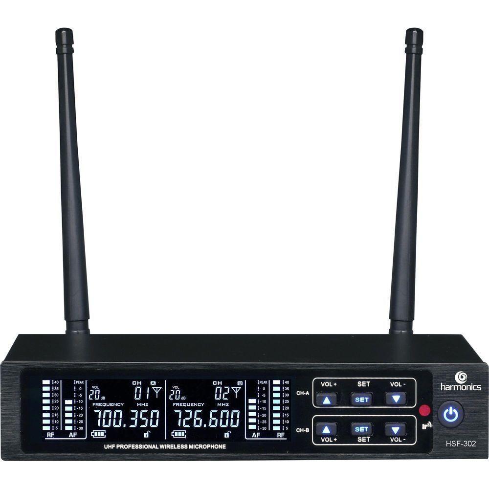 Microfone Sem Fio Harmonics Hsf-300 Duplo - 3