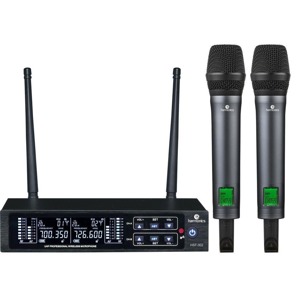 Microfone Sem Fio Harmonics Hsf-300 Duplo - 5