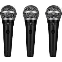 Kit De Microfone Harmonics Mdu101 Com 3 Microfones Dinâmico Cardióide