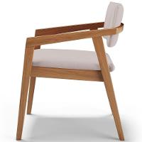 Kit 02 Cadeiras Para Sala De Jantar Estar Living Giorgia B04 Linho Bege - Lyam Decor