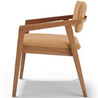 Kit 02 Cadeiras Para Sala De Jantar Estar Living Giorgia B04 Bouclê Mostarda - Lyam Decor - 6