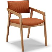 Kit 02 Cadeiras Para Sala De Jantar Estar Living Giorgia B04 Tecido Terracota - Lyam Decor - 5