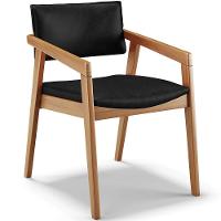 Kit 02 Cadeiras Para Sala De Jantar Estar Living Giorgia B04 Couríssimo Preto Brilho - Lyam Decor